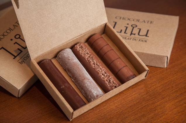 Barrinhas de chocolate: desenvolvidas em parceria com a Chocolat du Jour