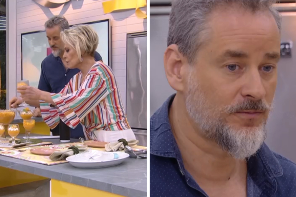 Reação de Dan Stulbach ao provar receita de Ana Maria chama atenção