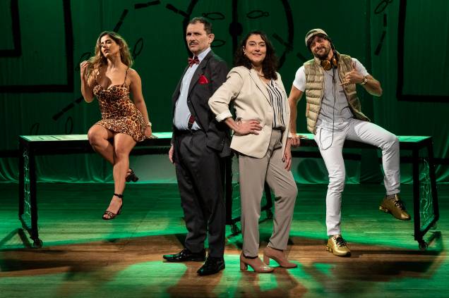 O elenco da comédia "Divórcio" O elenco da comédia "Divórcio"