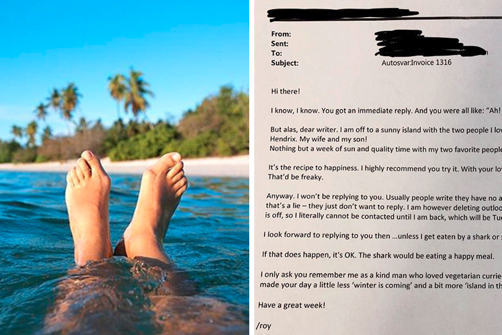 Uma resposta automática de um funcionário está chamando atenção na web