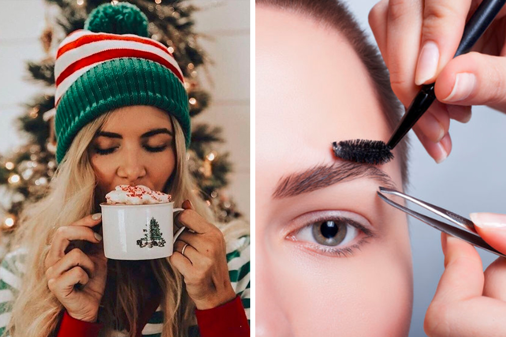 Uma tendência inusitada para sobrancelhas está fazendo sucesso neste Natal