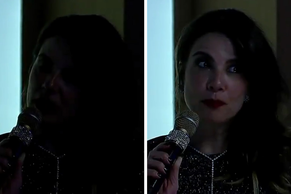 Luciana Gimenez é surpreendida por apagão no Superpop, da RedeTV!