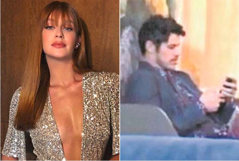 Marina Ruy Barbosa e José Loreto têm ‘conversa séria’ durante gravação