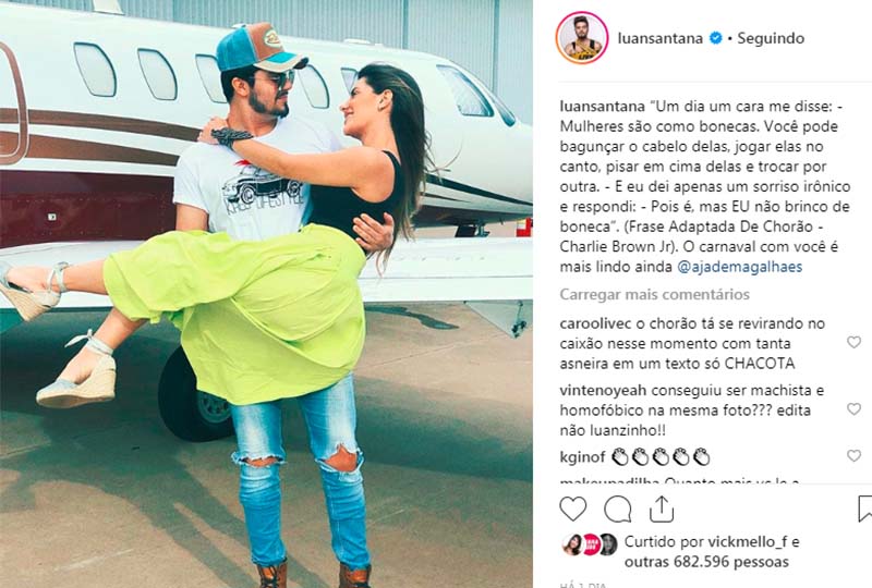 Minha essência é falar de amor', comenta Luan Santana, Celebridades