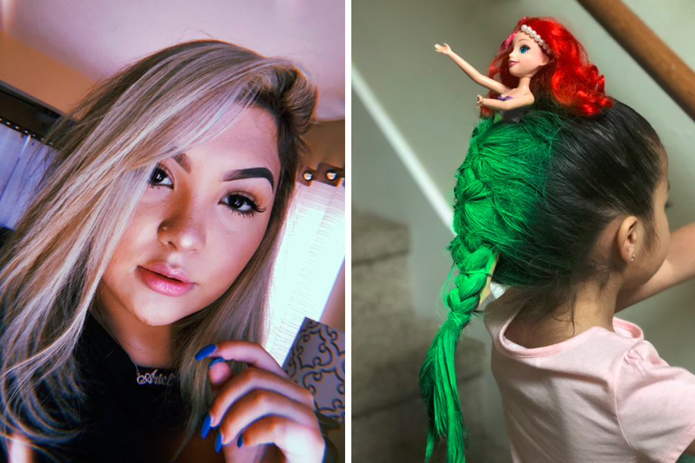 Jovem revela história por trás de penteado “maluco” da irmã mais nova