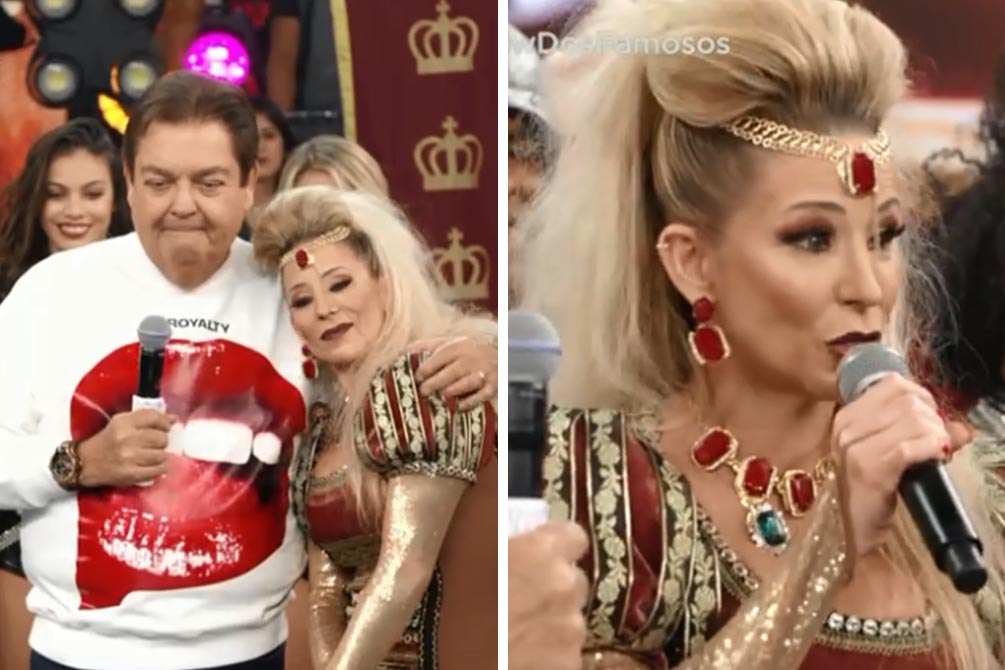 Danielle Winits surpreende Faustão e provoca polêmica no Show dos Famosos