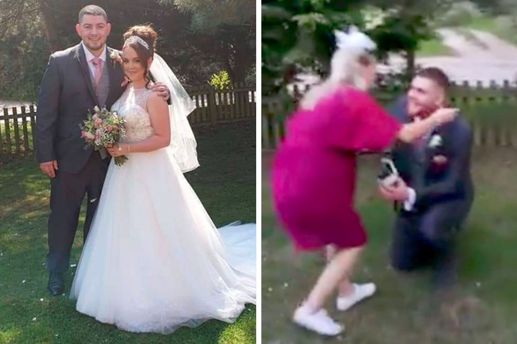 Jovem pede namorada em casamento durante cerimônia da própria irmã