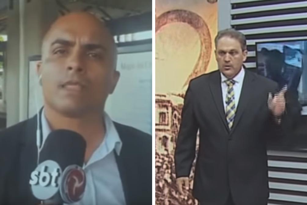 Apresentador deixa estúdio após repórter do SBT sofrer agressão ao vivo