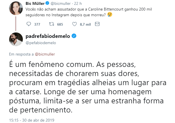 bic muller tweet fabio mello
