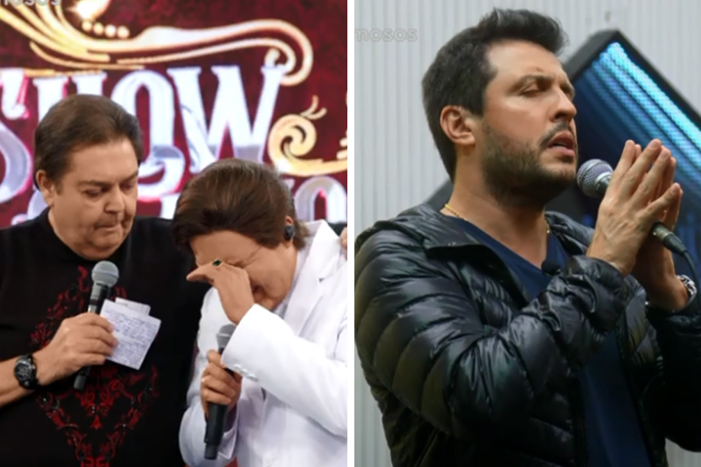 Ceará vai às lágrimas ao revelar problema de saúde no Show dos Famosos