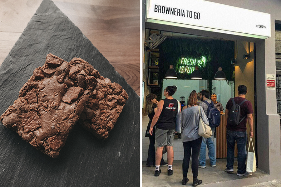 Portinha na Frei Caneca vende brownies até a meia-noite