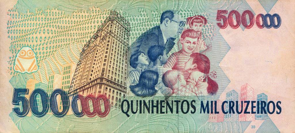 CÈdula de 500.000 Cruzeiros CÈdula de 500.000 Cruzeiros