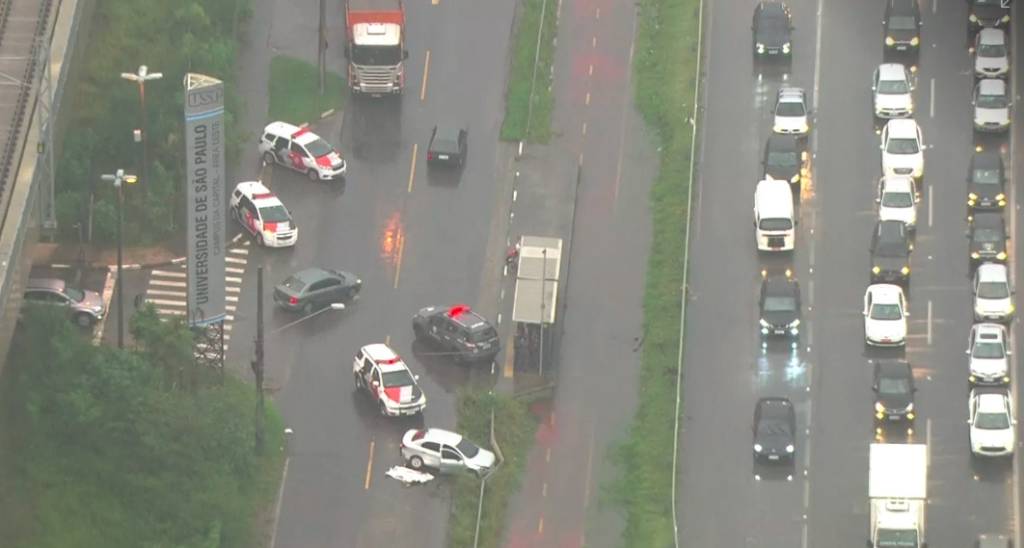 Homem morre baleado após perseguição policial na Rodovia Ayrton Senna