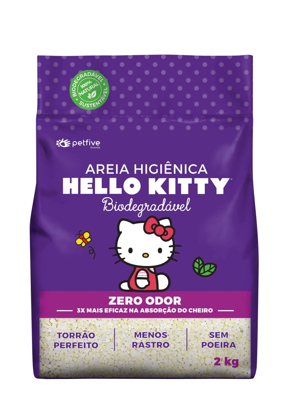 Areia higiênica biodegradável Areia higiênica biodegradável