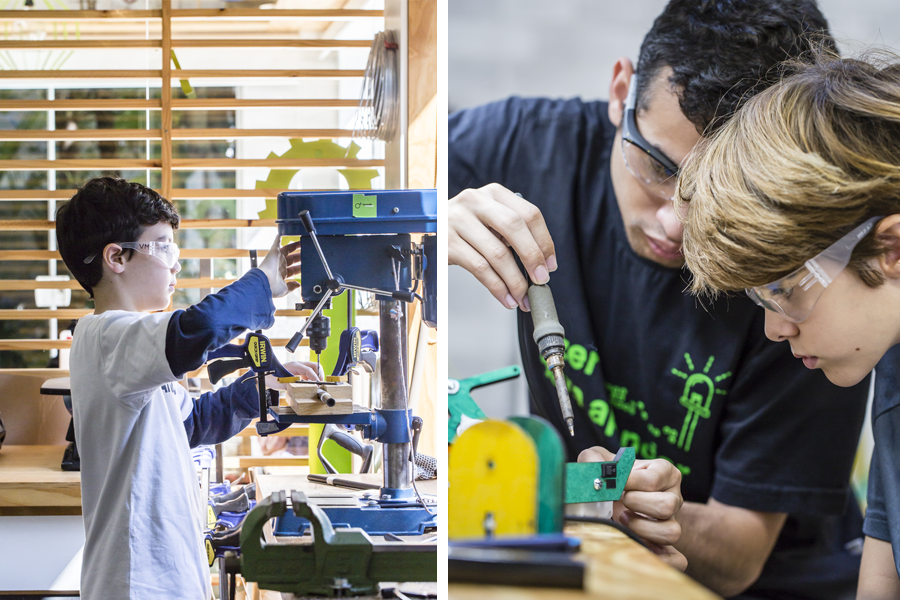 MundoMaker tem oficinas de marcenaria e robótica nas férias