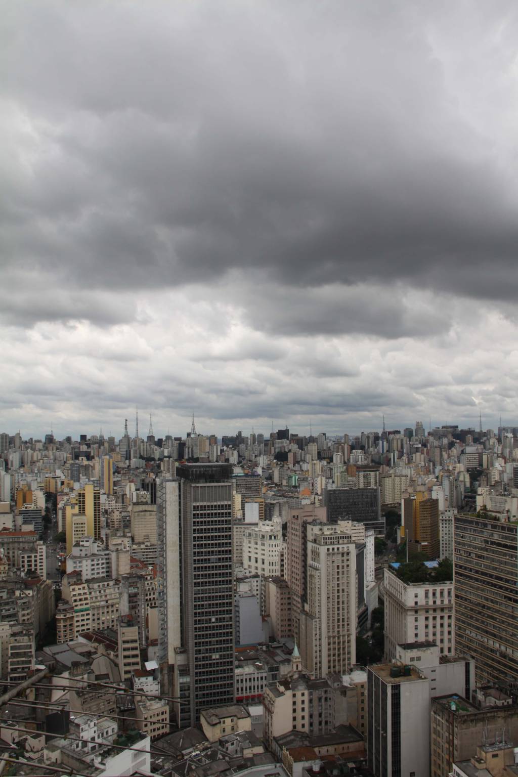 Céu nublado de São Paulo
