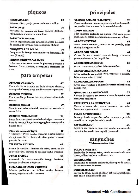 Ama.zo — Cozinha Peruana