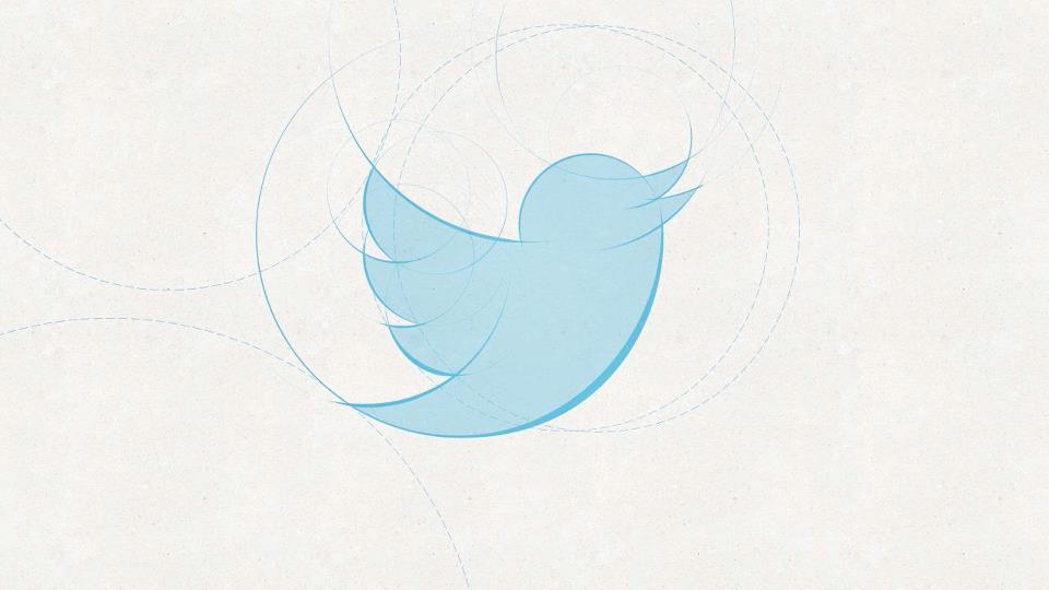 Imagem do logotipo do Twitter, um pássaro azul claro.