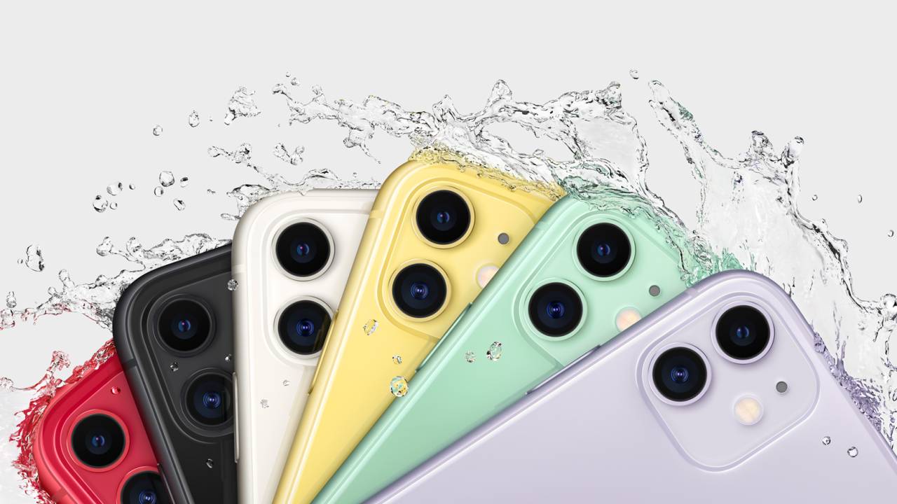Imagem do celular em diversas cores