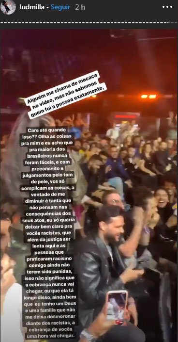 ludmilla racismo multishow