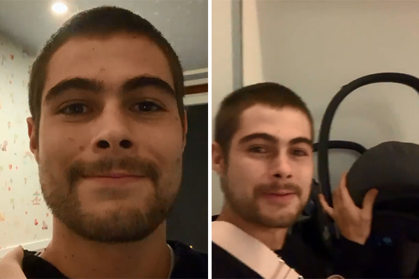 Rafa Vitti mostra vídeo que gravou um dia antes do nascimento da filha