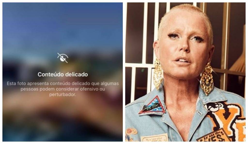 Xuxa Meneghel publica foto, mas Instagram alerta: “Conteúdo delicado”