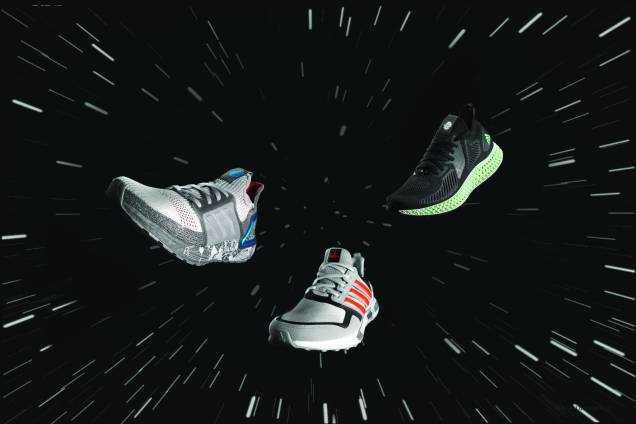 Os três modelos da Adidas: homenagem para Star Wars