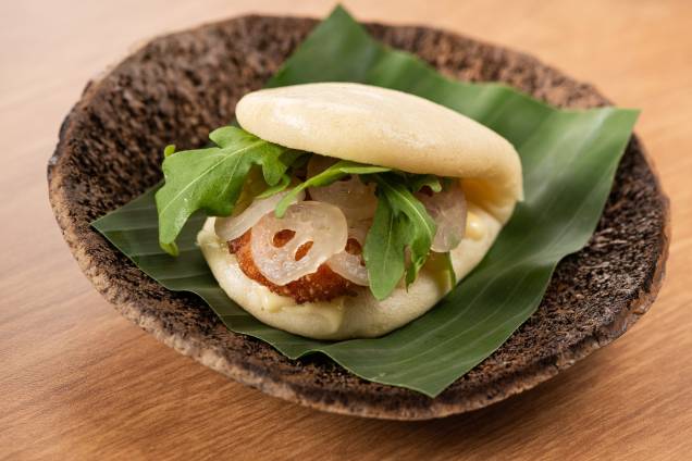 Bao: pãozinho chinês no vapor pode ser recheado com pirarucu, camarão ou tucumã