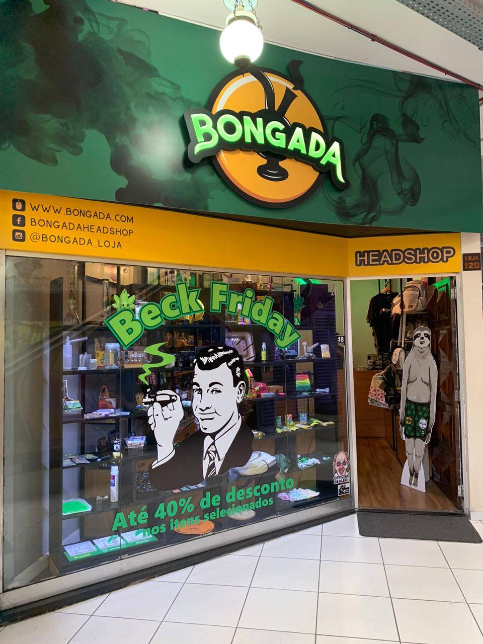 A fachada da loja Bongada: descontos de at&eacute; 40%