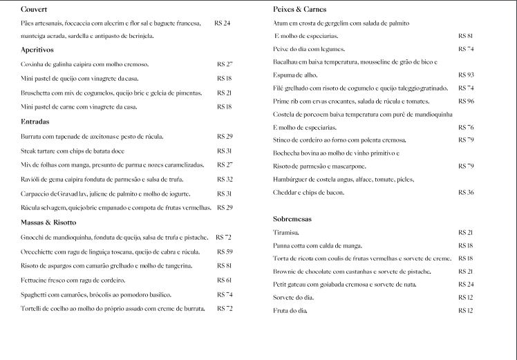 Cena Jockey – Cardápio Cena Jockey – Cardápio
