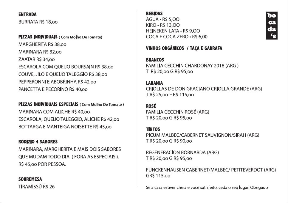 Bocada’s Pizzaria Bocada’s Pizzaria