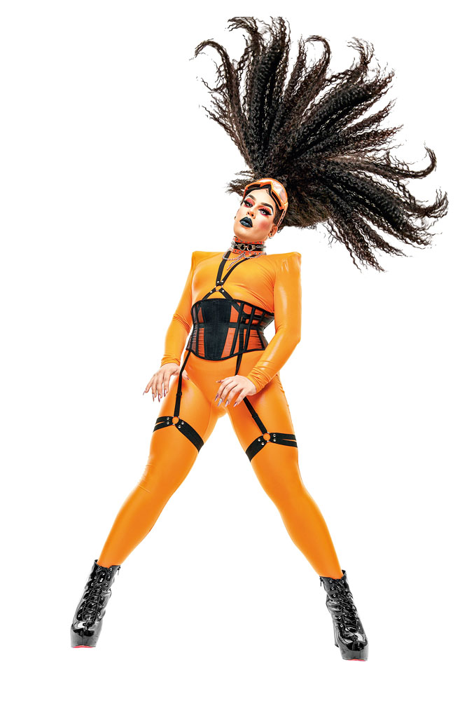 A drag queen Gloria Groove. A drag queen Gloria Groove.