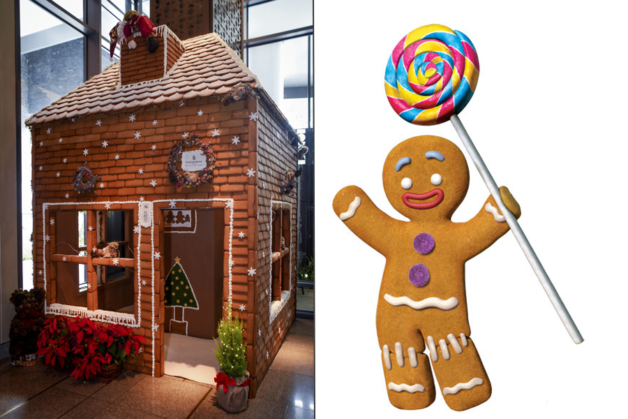 Biscoito natalino ganha versão gigante em formato de casa