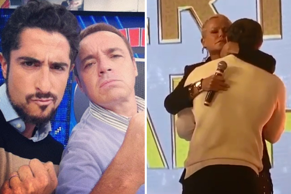 Marcos Mion é amparado por Xuxa após ganhar presente póstumo de Gugu