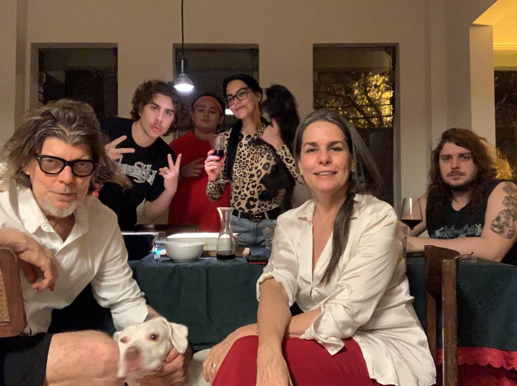 foto família Figueiredo e Mello Branco Mello e Angela Figueiredo: