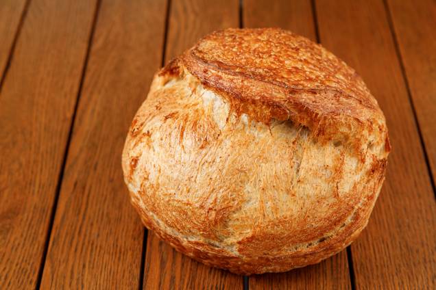 Pão de centeio: uma das opções da vitrine Pão de centeio: uma das opções da vitrine