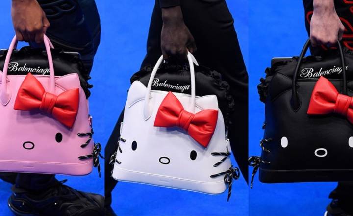 Grife francesa Balenciaga lança linha Hello Kitty