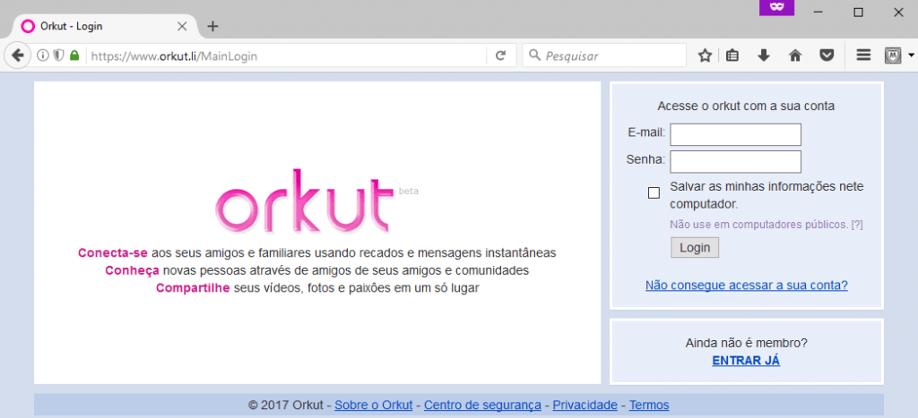 “Volta” do Orkut causa comoção na internet