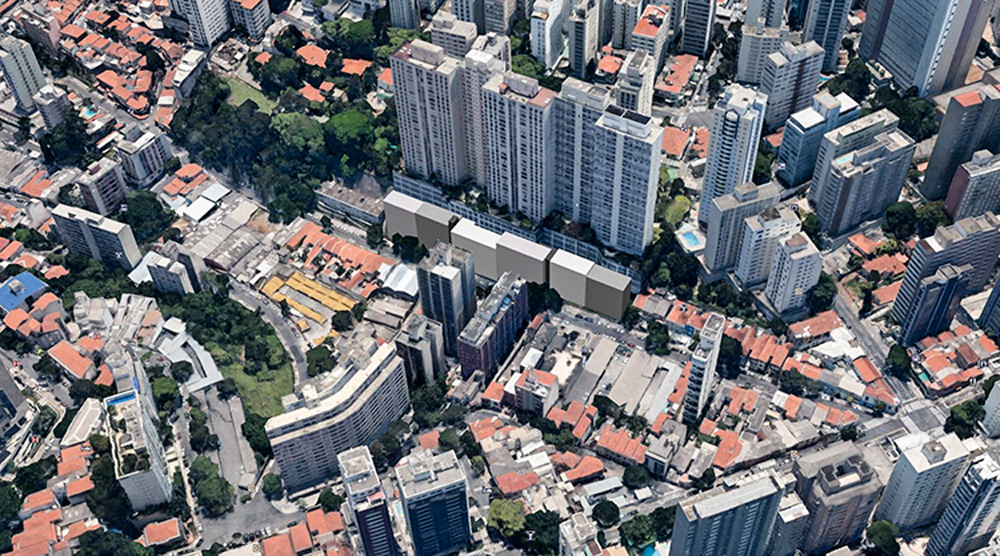 Prédios não cobrem paredão da Praça dos Franceses, dizem arquitetos