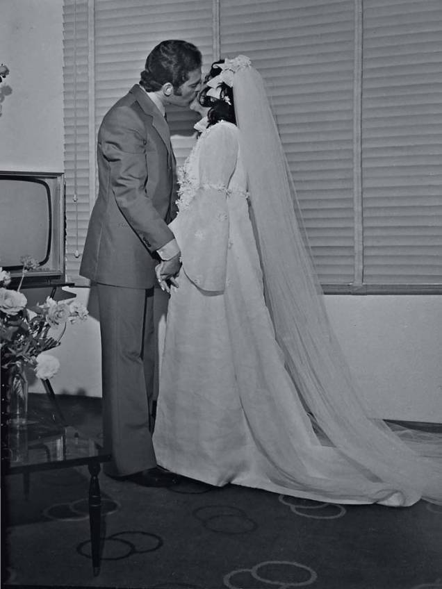 Na década de 70: casamento aconteceu dois anos depois do pedido de namoro