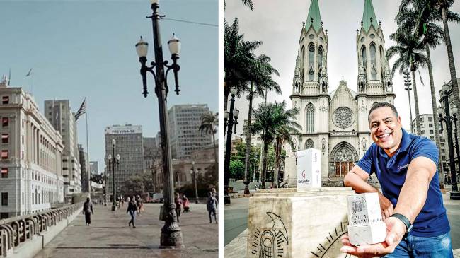 Tour virtual por pontos turísticos do centro inclui maquete e pipoca