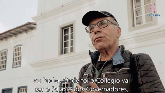 Cenas do tour virtual apresentado por Laércio Cardoso de Carvalho, 73 anos