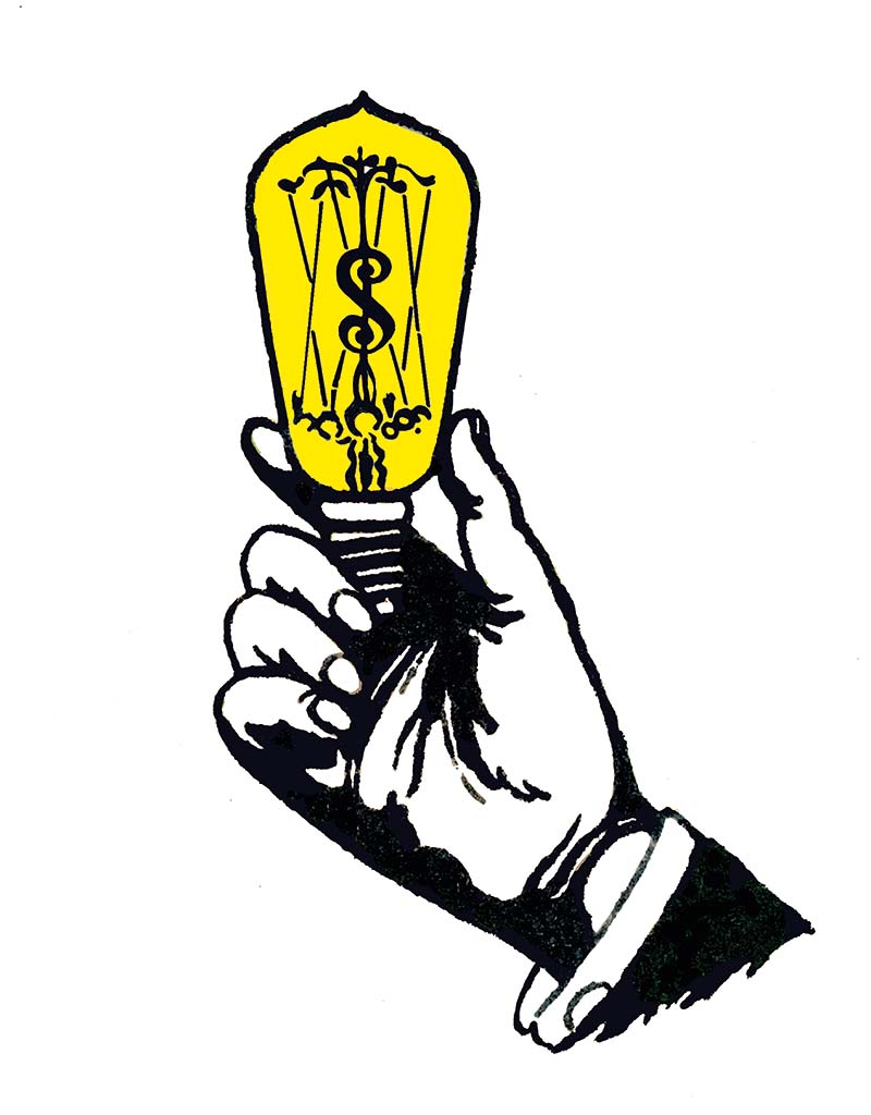Poupar, finanças, lâmpada, ideia Poupar, finanças, lâmpada, ideia