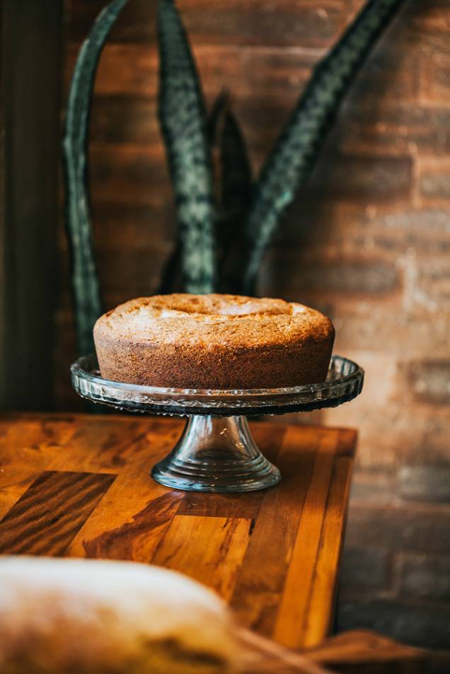 Bolo de parmesão e creme de leite: produção própria Bolo de parmesão e creme de leite: produção própria