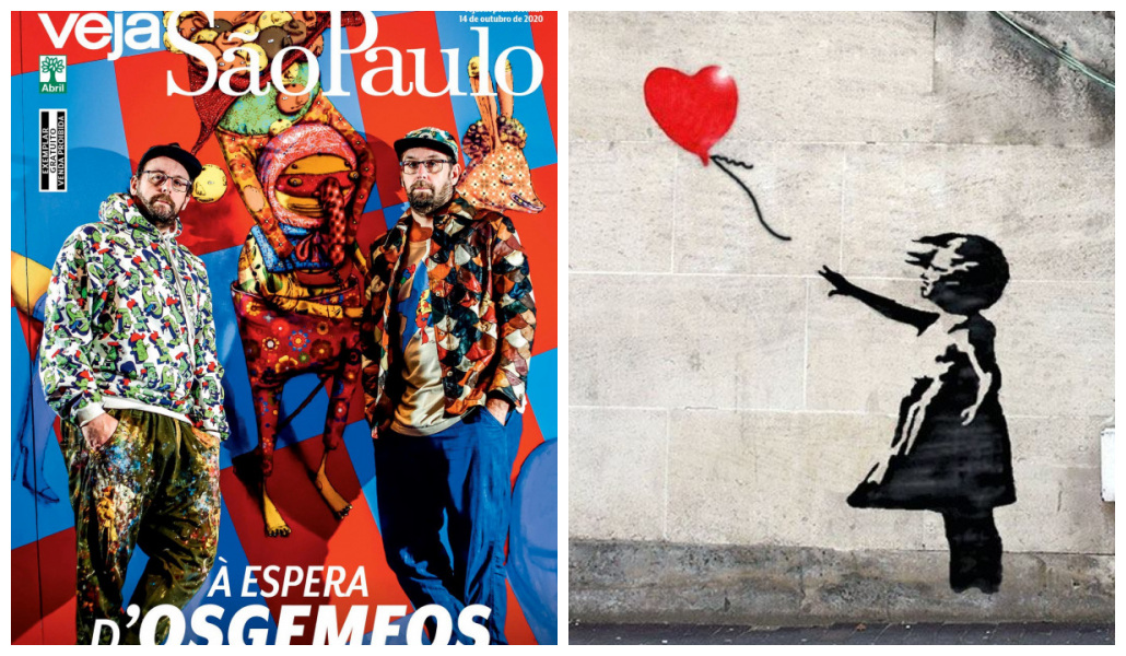 OSGEMEOS e Banksy: obras feitas em parceria estão em cartaz na Pinacoteca