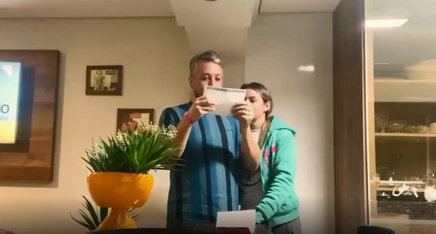 tio wilson e resultado do teste de gravidez