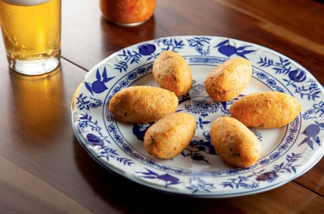 Bolinho de bacalhau: com bom equilíbrio na quantidade de batata e peixe