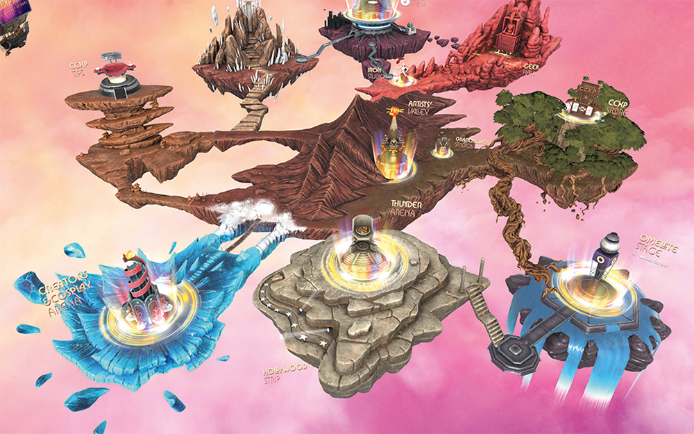 Mapa 3D da CCXP Worlds, 2020 Mapa 3D da CCXP Worlds, 2020