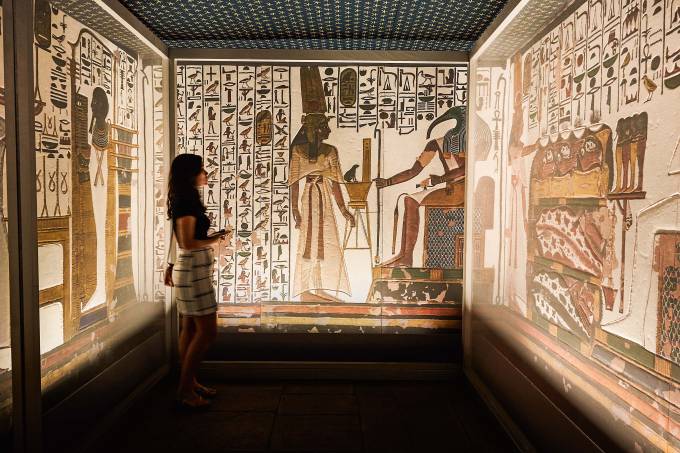 Reprodução da tumba da rainha Nefertari: Egito made in Brasil 