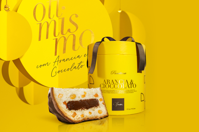 Otimismo: Panettone Arancia & Cioccolato (1 kg) – Massa de fermentação natural, recheada com pedaços de laranjas italianas, creme trufado e com cobertura de chocolate belga. (R$ 99) Otimismo: Panettone Arancia & Cioccolato (1 kg) – Massa de fermentação natural, recheada com pedaços de laranjas italianas, creme trufado e com cobertura de chocolate belga. (R$ 99)